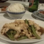 Chinese food in Italy - Chicken with broccoli