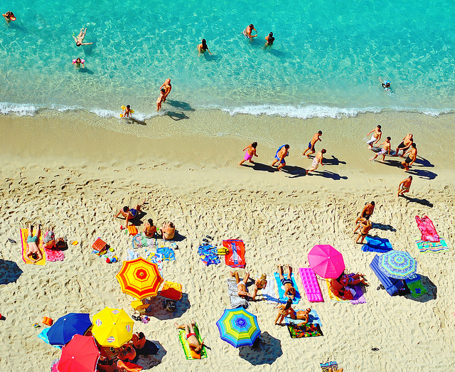 Italian beach, Tropea